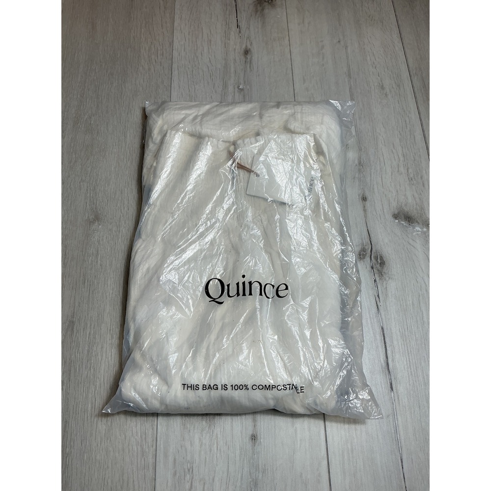Quince 100% Organic Cotton Gauze Smocked Maxi Skirt Small White New‎ w/ Tags - Picture 6 of 8